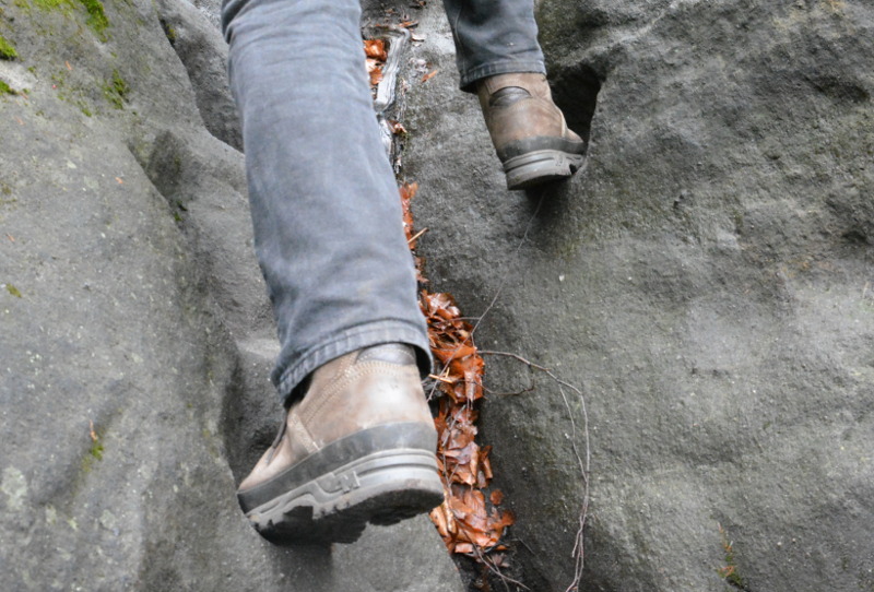 Bergschuhe mit Profil