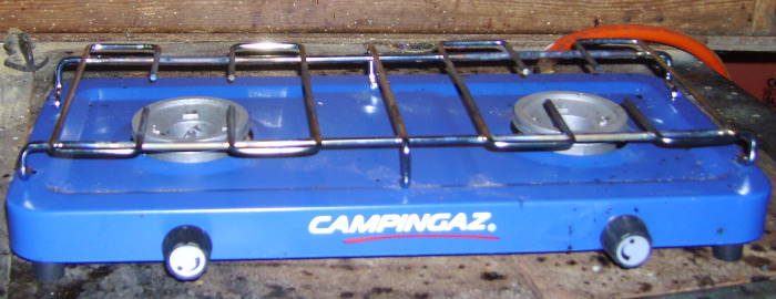 Gaskocher mit Gasflaschen-Anschluß